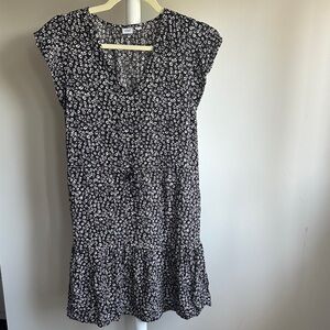 Gap Short Sleeve Floral Dress Size Small